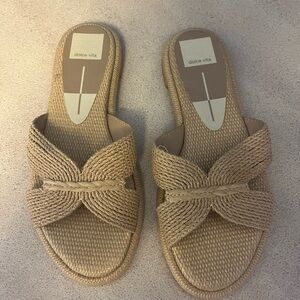 Dolce Vita Tan Woven Sandals